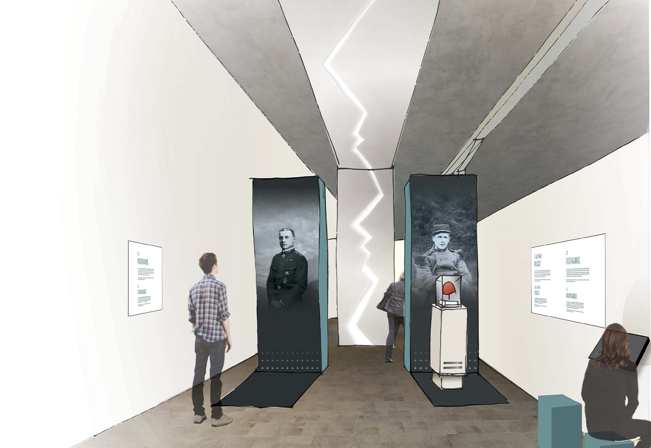 Concept de scénographie pour la Thématique 2