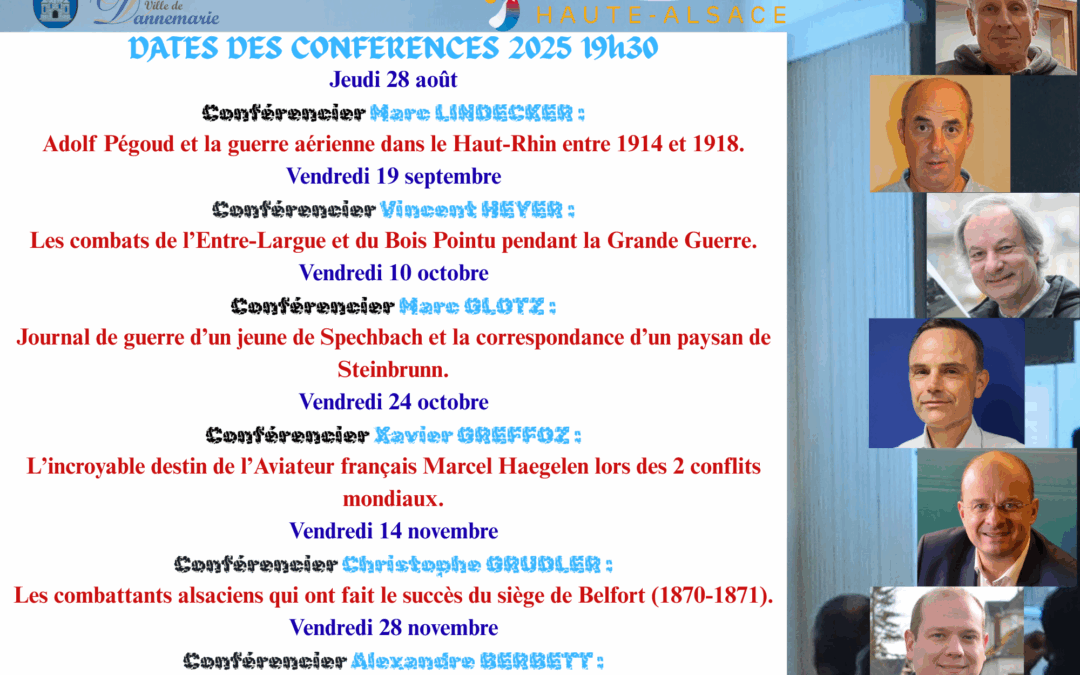 Programme des conférences 2025