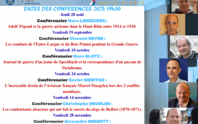 Programme des conférences 2025