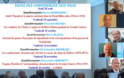 Programme des conférences 2025